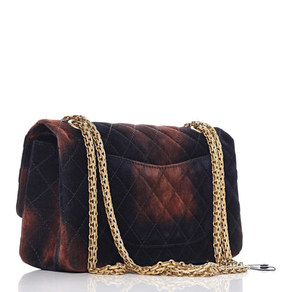Chanel Ombre Velvet Quilted 2.55 Reissue 225 Flap Navy 3 of 10