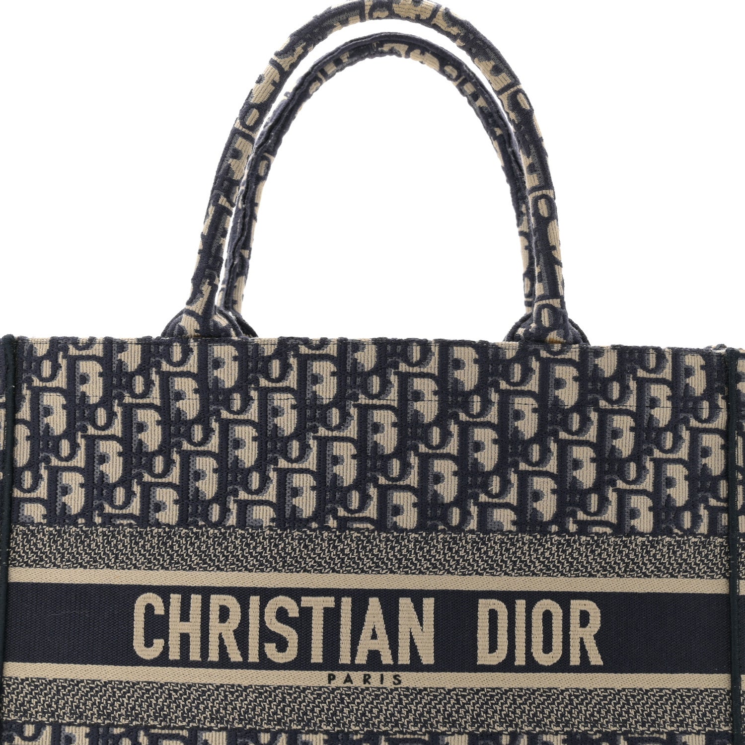 Christian Dior Oblique Medium Book Tote Blue Multicolor 8 of 11
