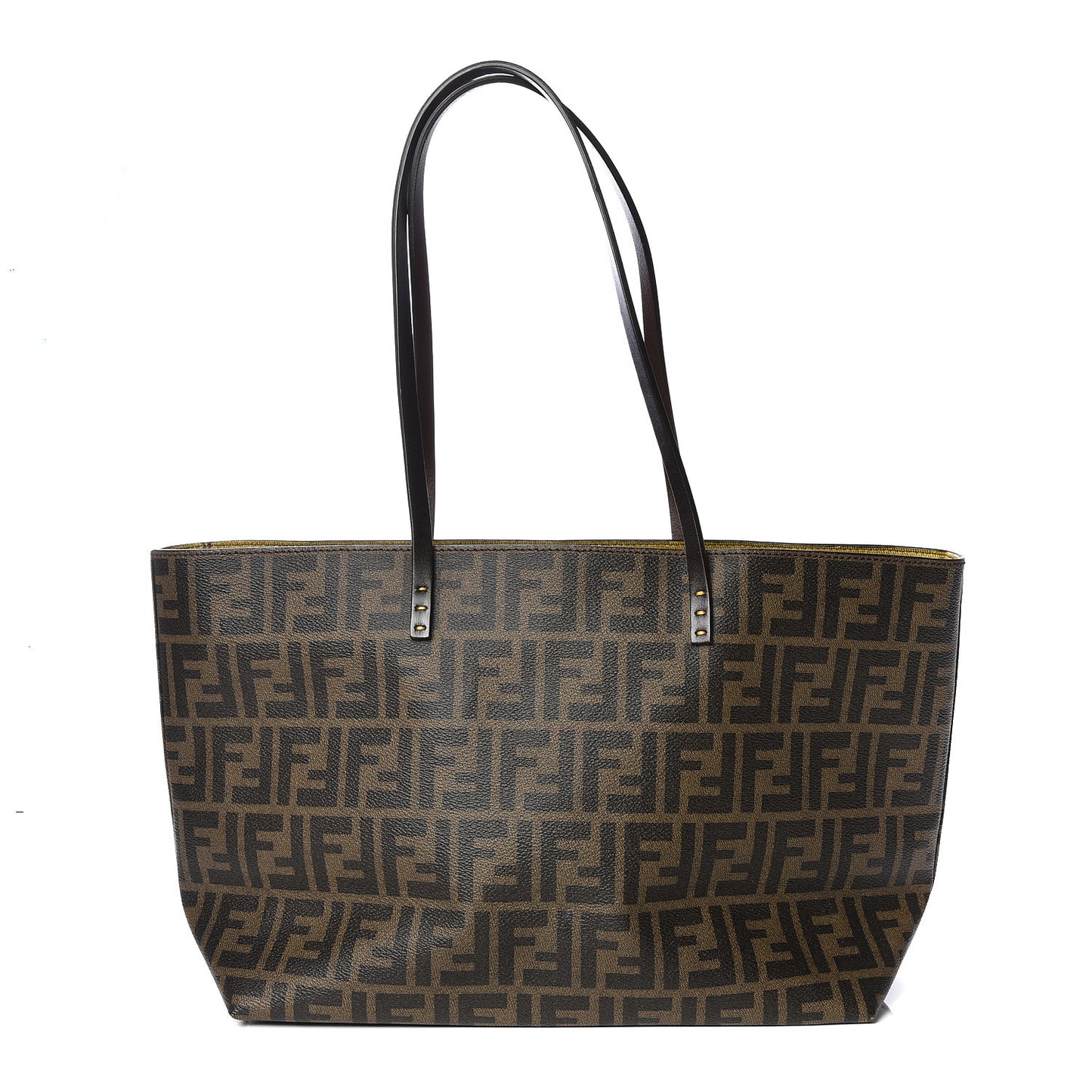Zucca Spalmati Small Roll Tote Tobacco Yellow