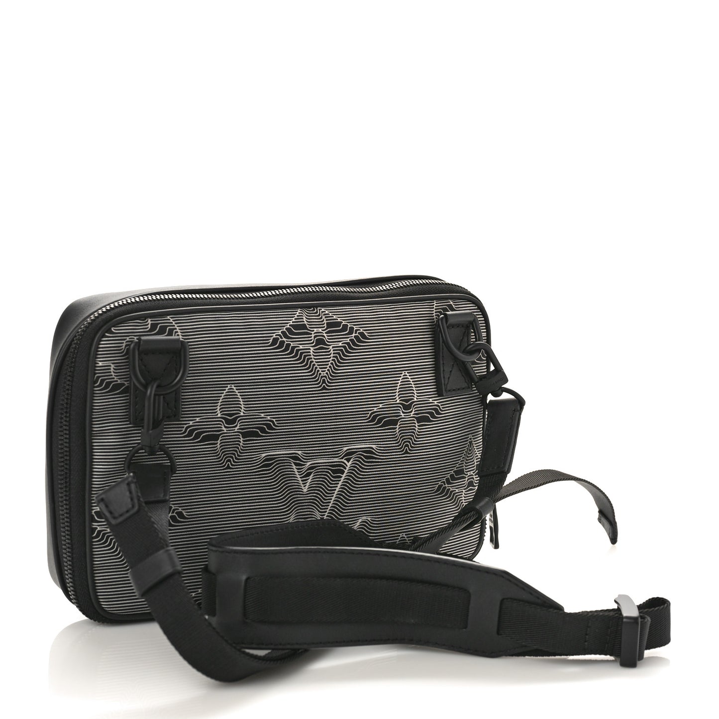 Calfskin Monogram 2054 Capsule Expandable Messenger Grey Black