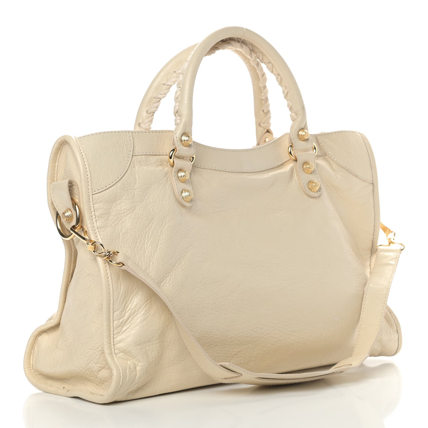 Balenciaga Agneau Giant 12 Gold Hardware City Blanc Creme Light Craie 3 of 12