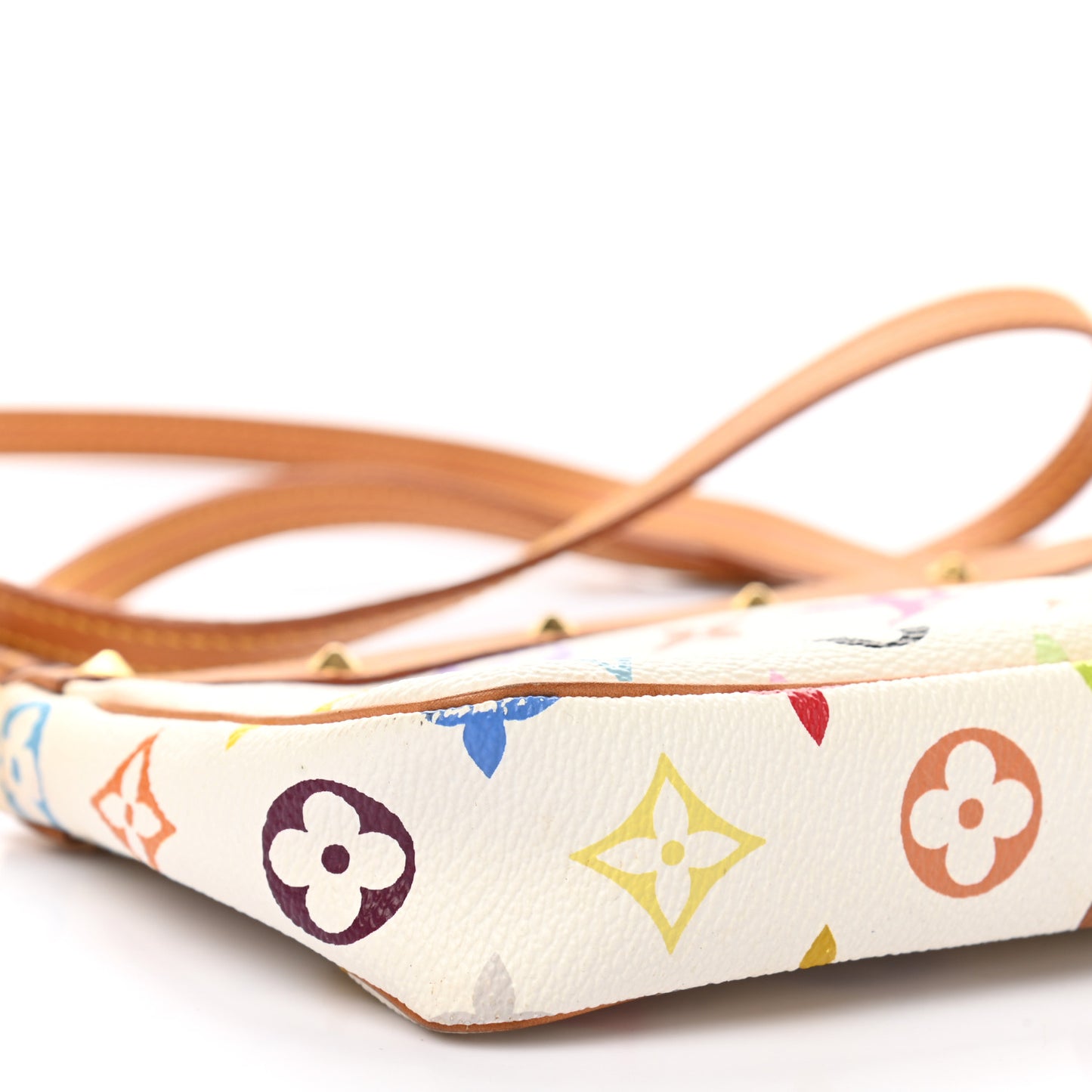 Monogram Multicolor Pochette Accessories White Long Strap