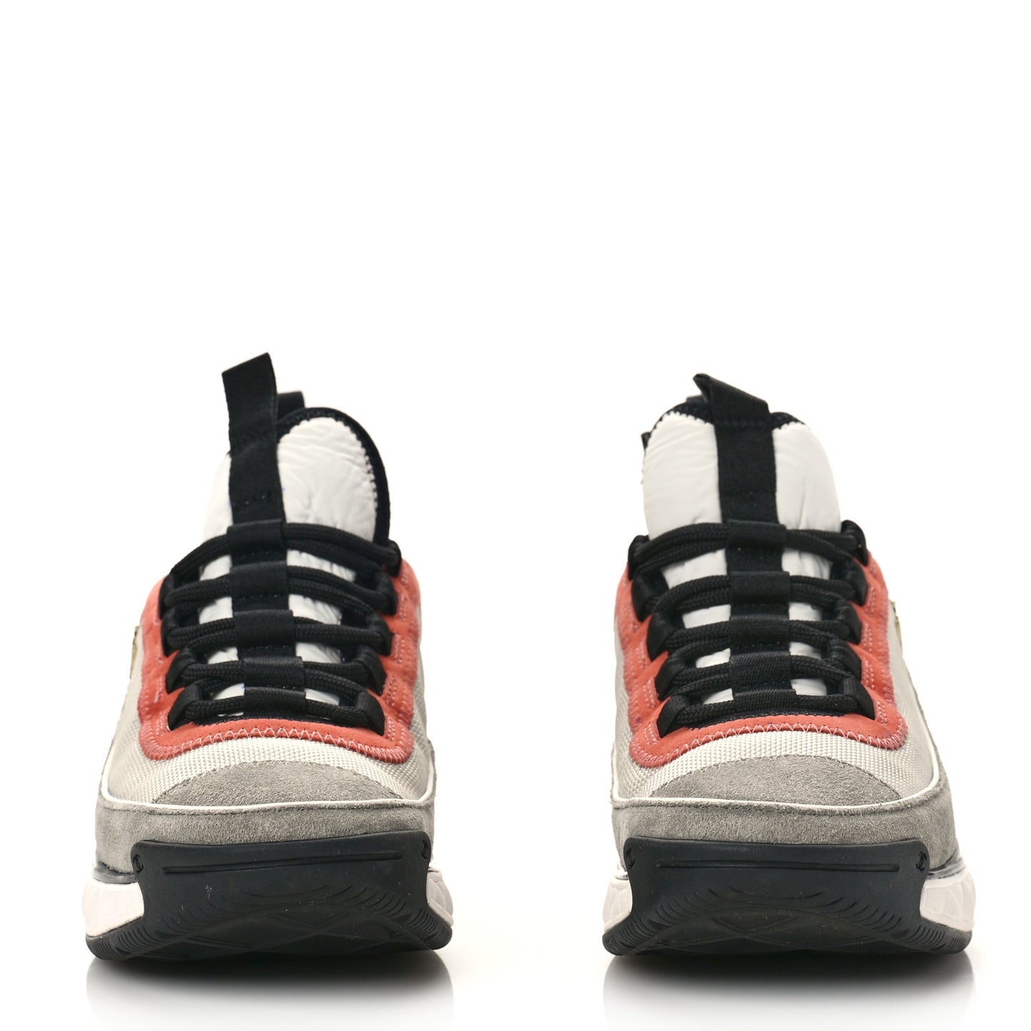 Fabric Suede CC Sneakers 36 White Light Grey Pink