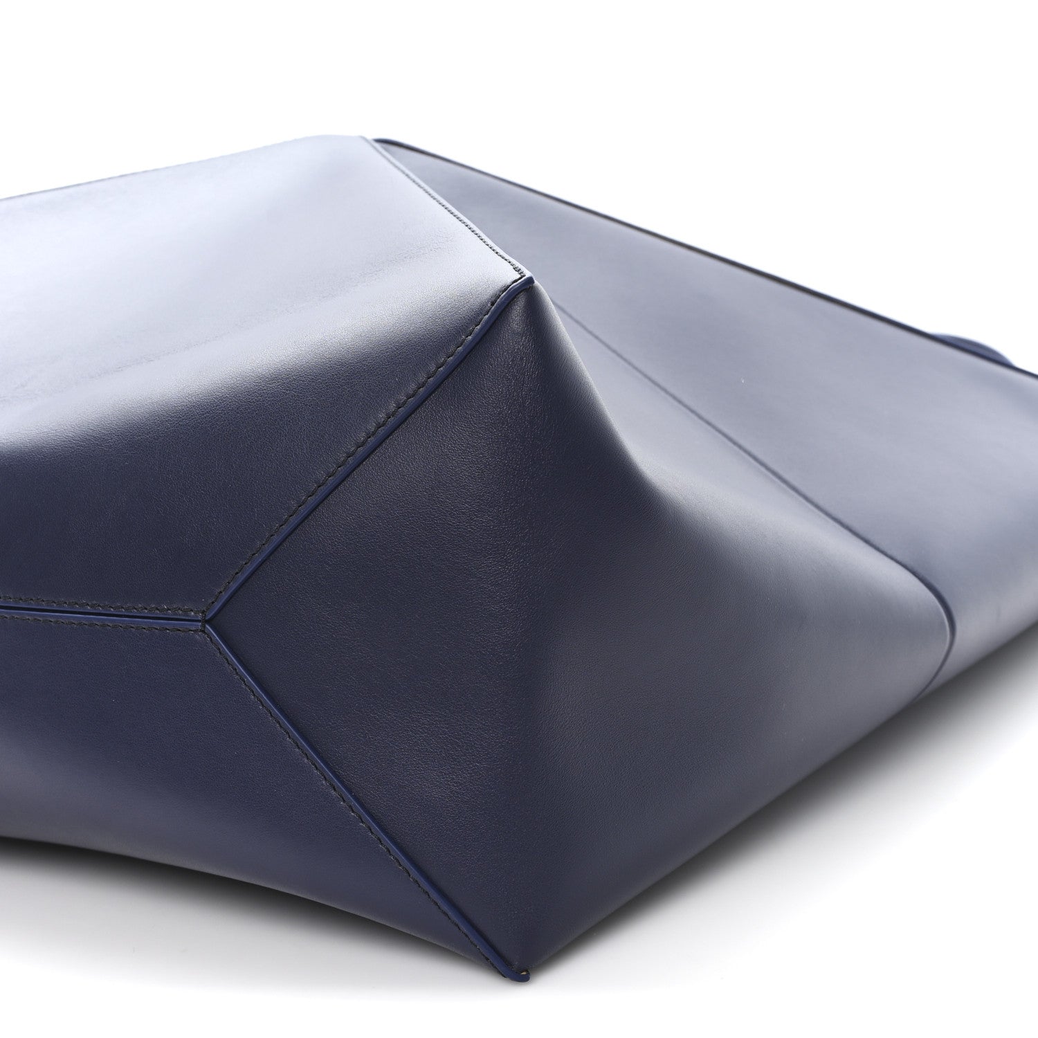 Loewe Shiny Calfskin XL Puzzle Fold Tote Abyss Blue 9 of 10