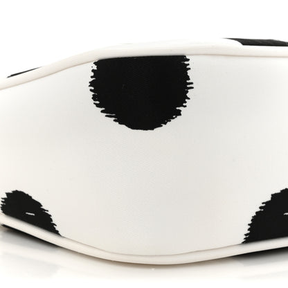 Prada Tessuto Nylon Polka-Dot Mini Re-Edition 2000 Bag White Black 9 of 9