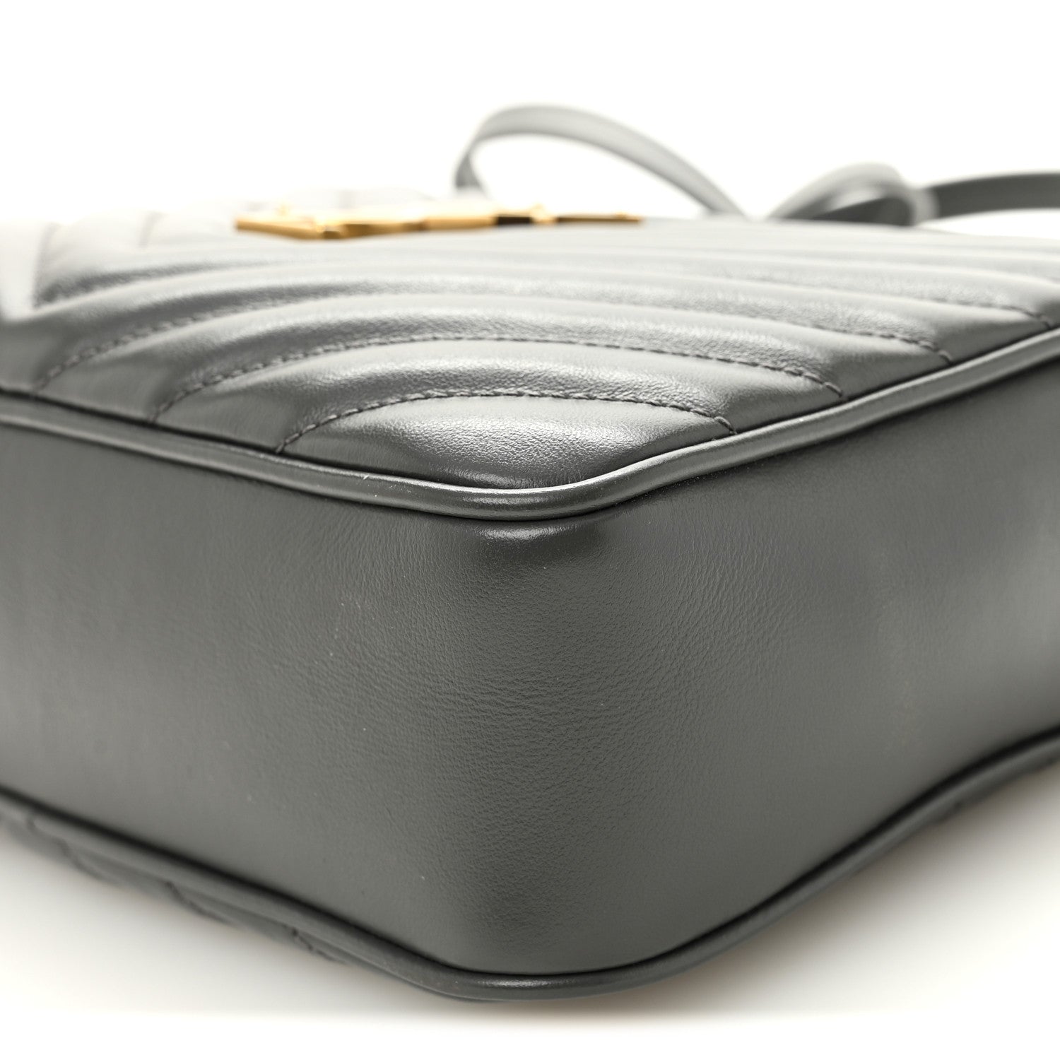 Saint Laurent Calfskin Matelasse Monogram Lou Camera Bag Storm 10 of 10