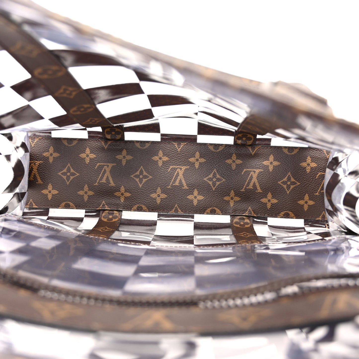 PVC Monogram Chess Sac Plat