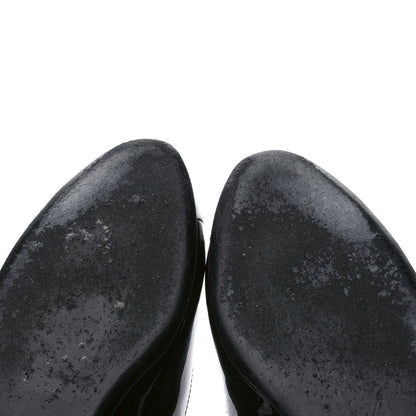 Chanel Patent Cap Toe Ballerina Flats 36.5 Black White 9 of 10