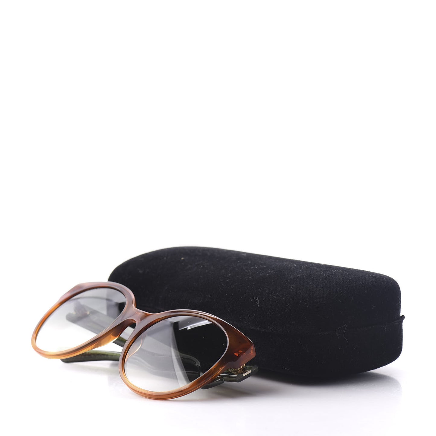 Round Eye GG Web Glitter GG0035S Sunglasses Tortoise
