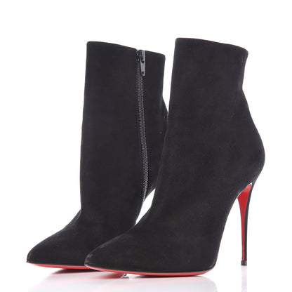 Christian Louboutin Suede So Kate Booty 100 Ankle Boots 38 Black 2 of 11