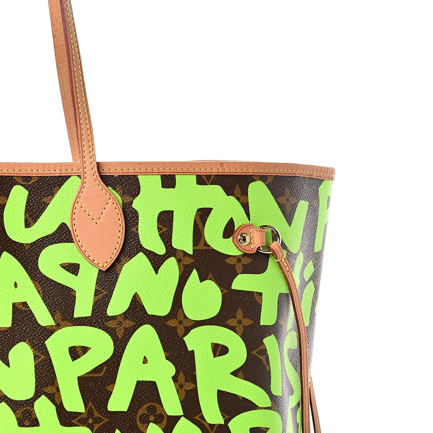 Louis Vuitton Monogram Graffiti Neverfull GM Green 10 of 10