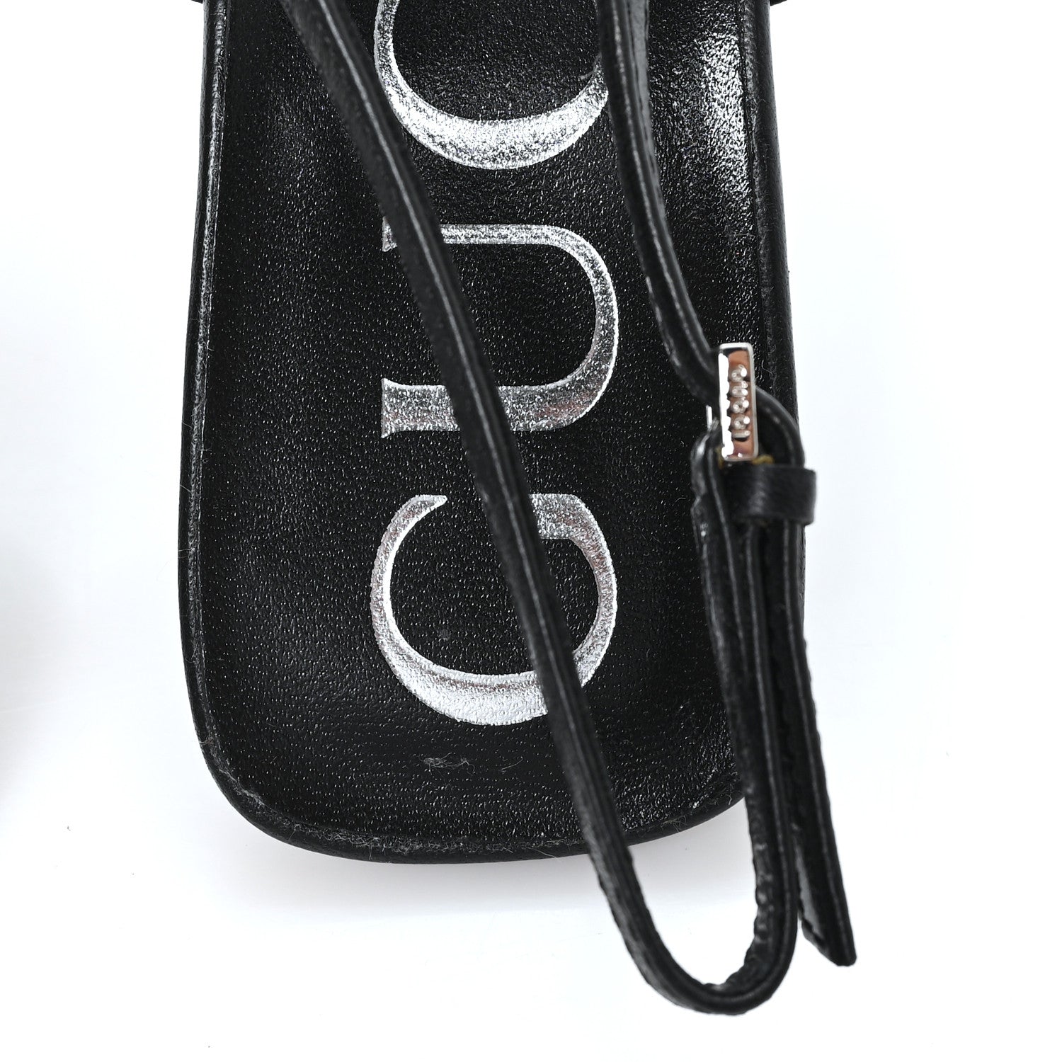 Gucci Tela Retino Nappa Charlotte Crystal GG Monogram Square G 75mm Slingback Pumps 36.5 Black 8 of 9