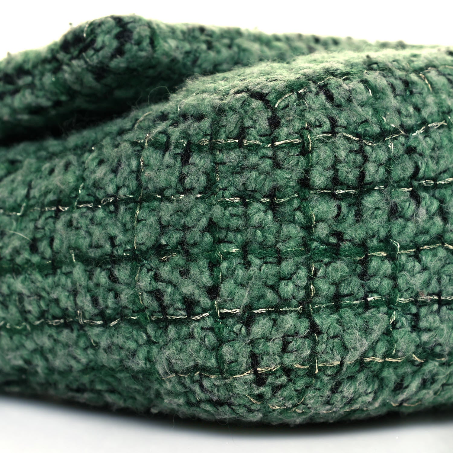 Chanel Tweed Easy 2.55 Reissue XXL Maxi Flap Green 9 of 11