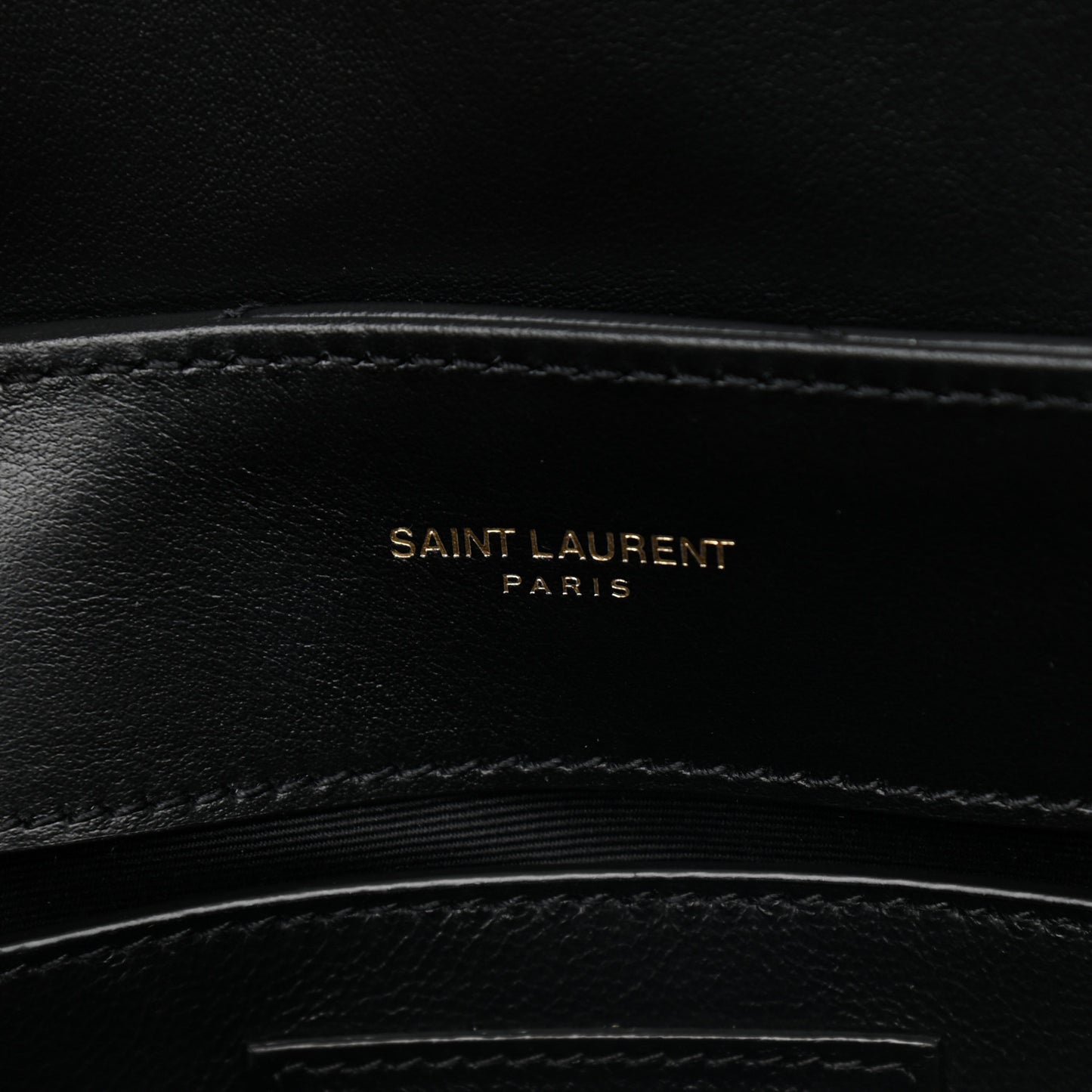 Calfskin Y Quilted Monogram Small Loulou Chain Satchel Black