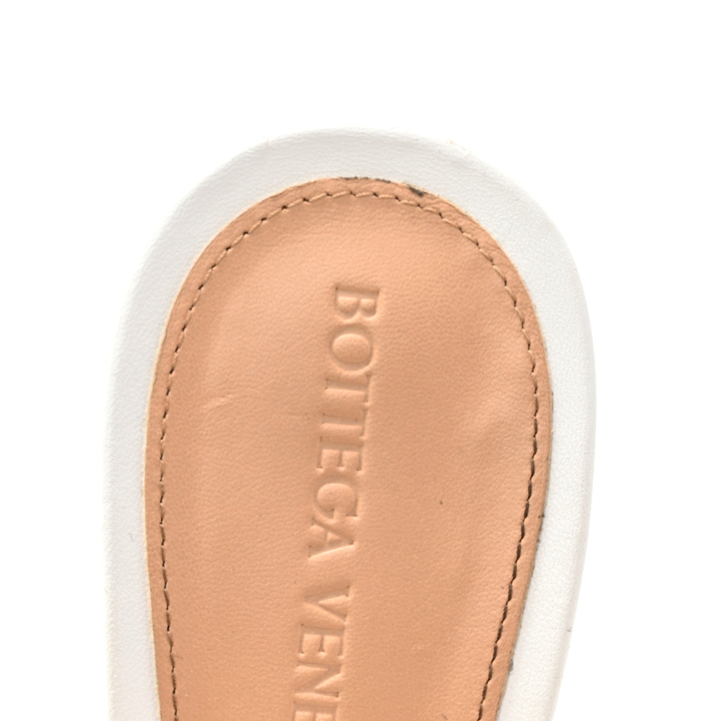 Lambskin Stretch Wedge 90mm Sandals 39.5 Optic White