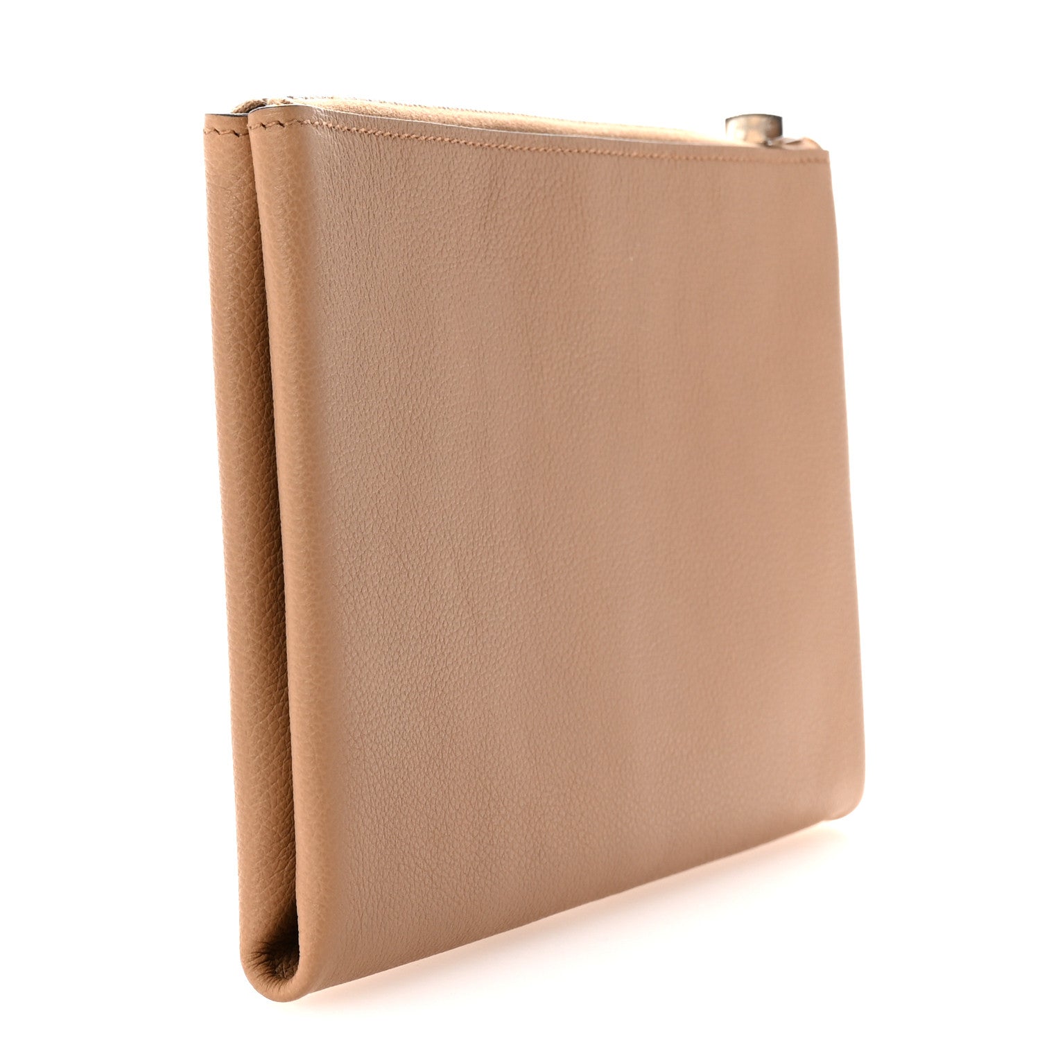 Hermes Evercolor Atout Pouch Beige de Weimar Lime 3 of 6