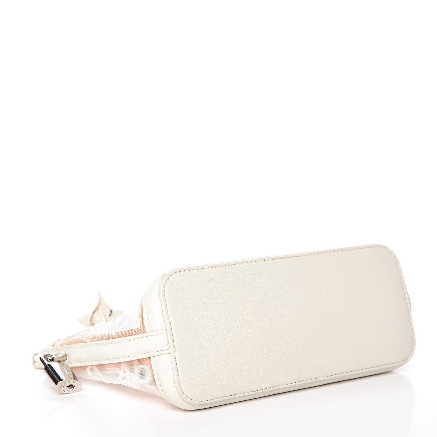 Monogram Transparence Transparent Lockit Clutch White