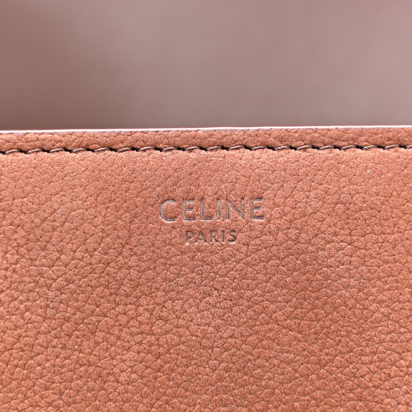 Nubuck Calfskin Teen Triomphe Chestnut