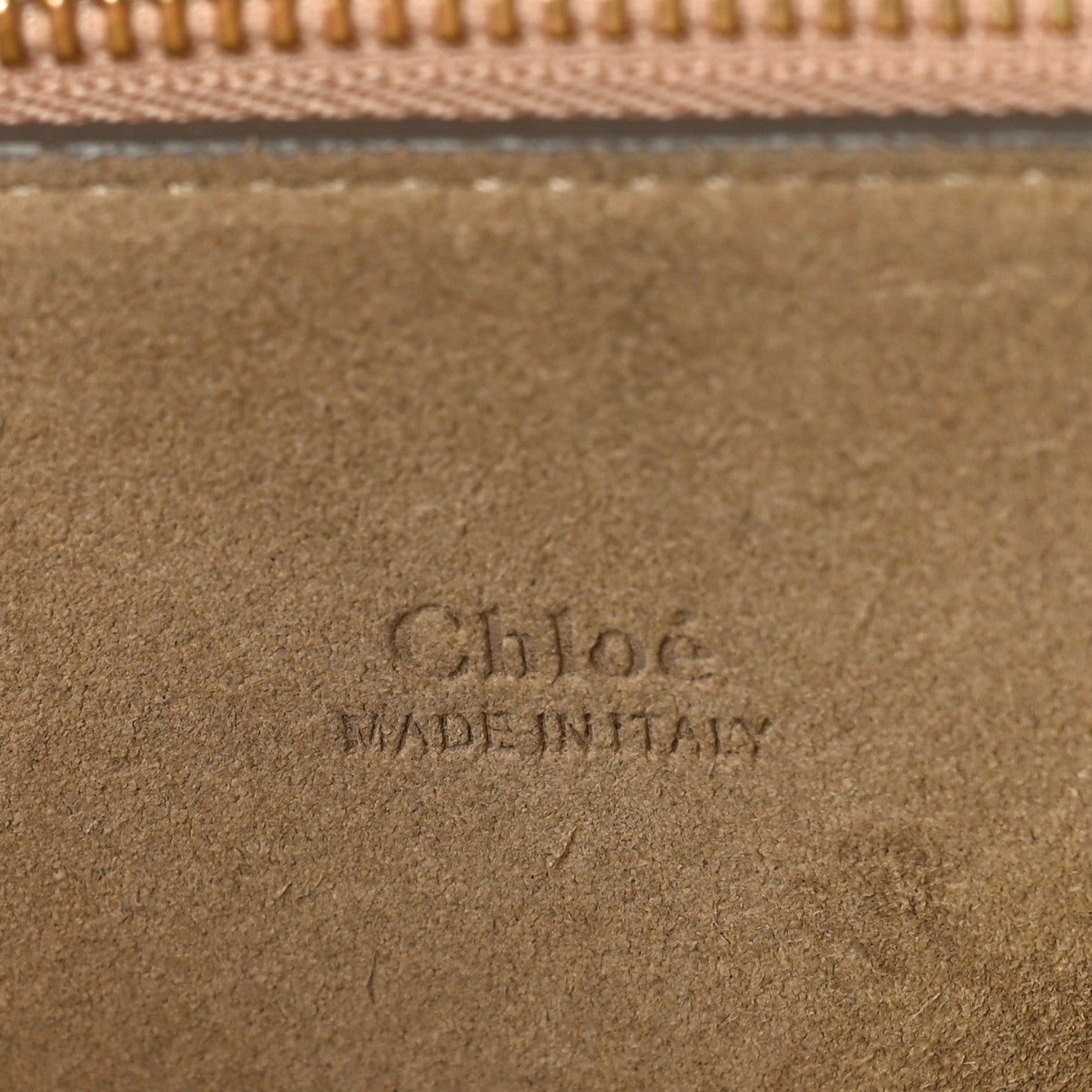 Chloe Calfskin Suede Medium Faye Shoulder Bag Motty Grey 7 of 11