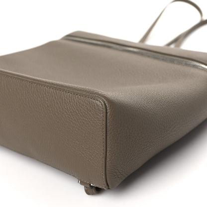 Loro Piana Grained Calfskin Extra Pocket L23.5 Backpack Warm Mastic 9 of 9