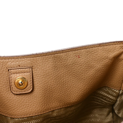 Prada Vitello Daino Side Pocket Hobo Noisette 12 of 22