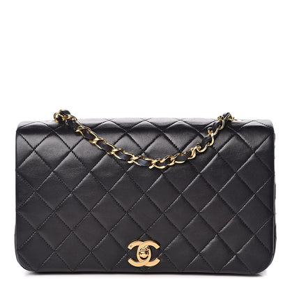 Chanel Lambskin Quilted Small Single Flap Bag Black 1 of 15