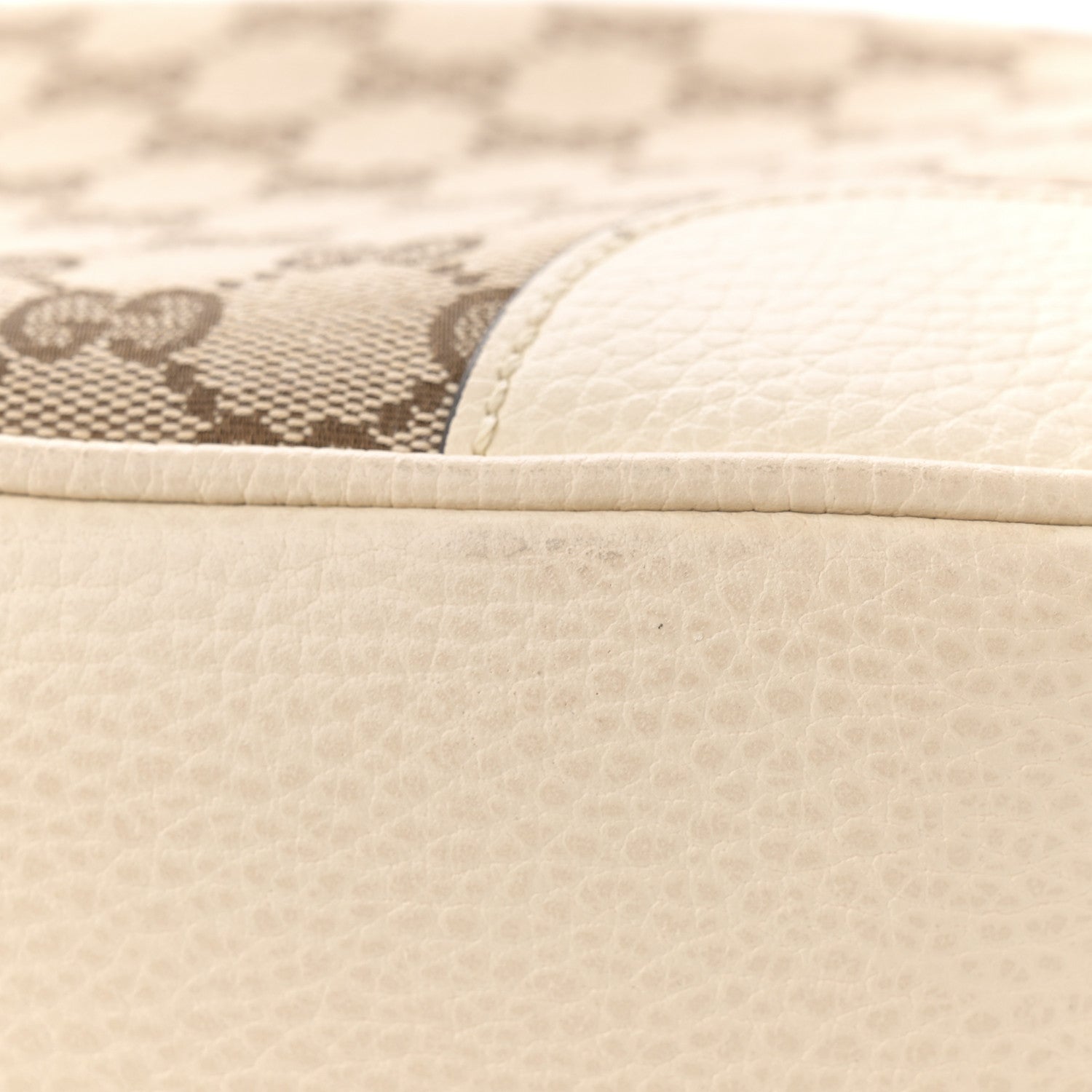Gucci Monogram Dollar Calfskin Mini Bree Messenger Bag Beige Ebony Avoire Beige Ebony Avoire 11 of 14