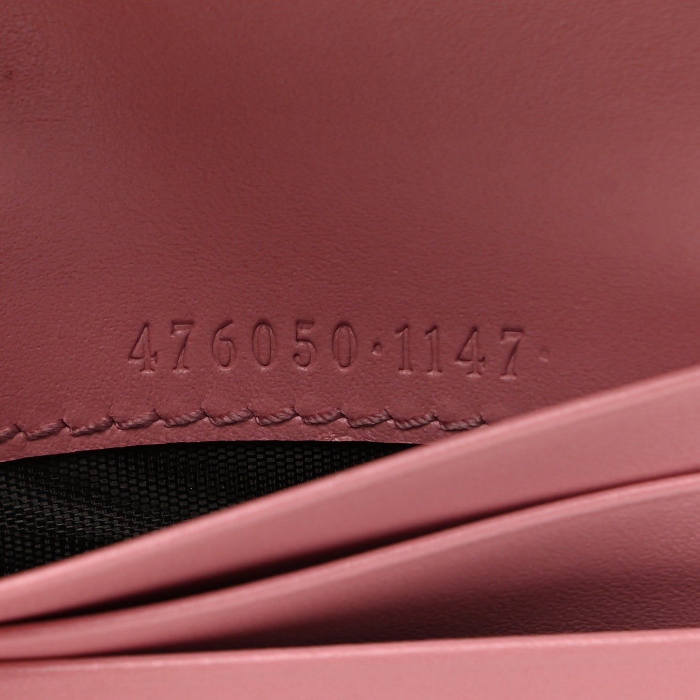 Guccissima Cherries Card Case Wallet Pink