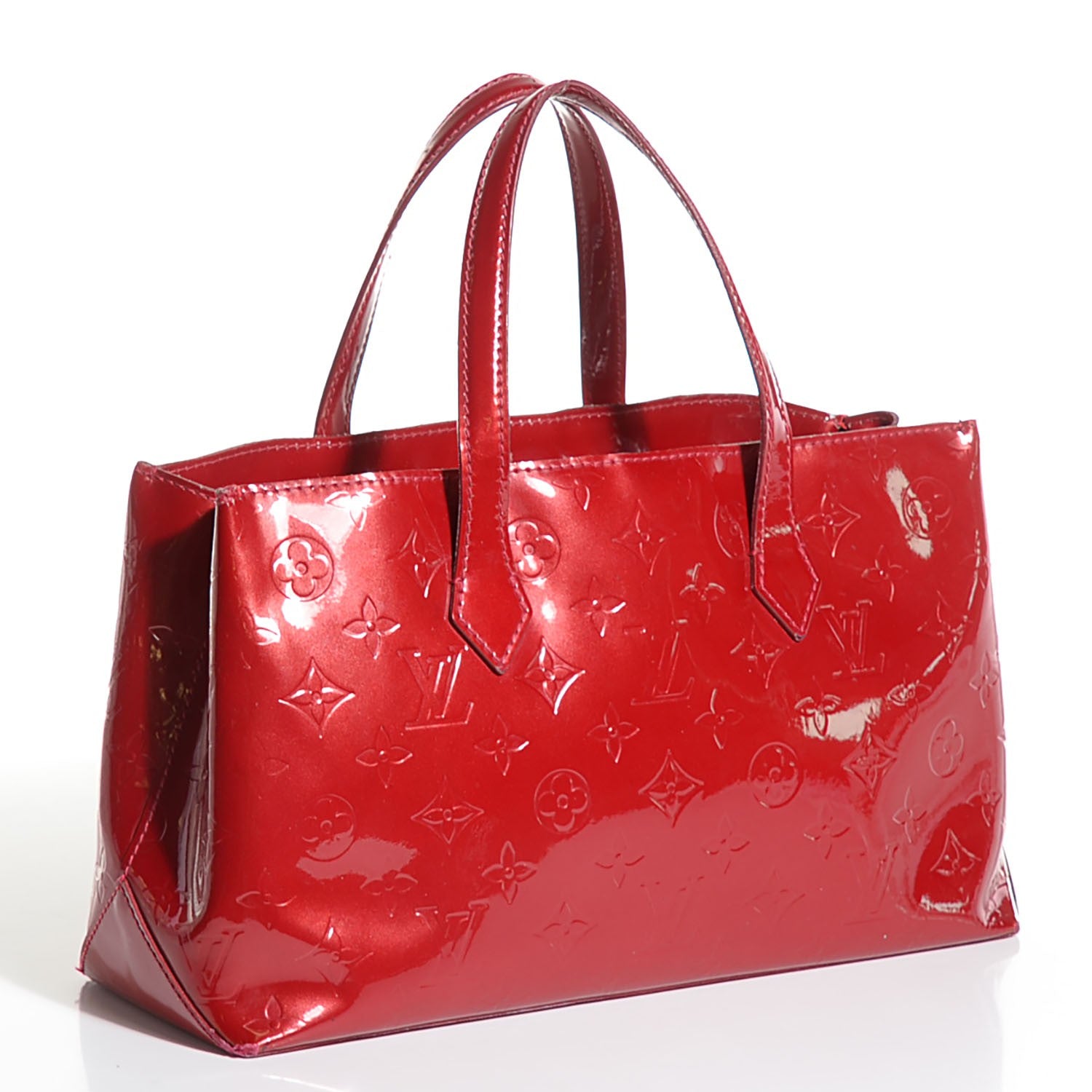 Louis Vuitton Vernis Wilshire PM Pomme D'Amour 3 of 7