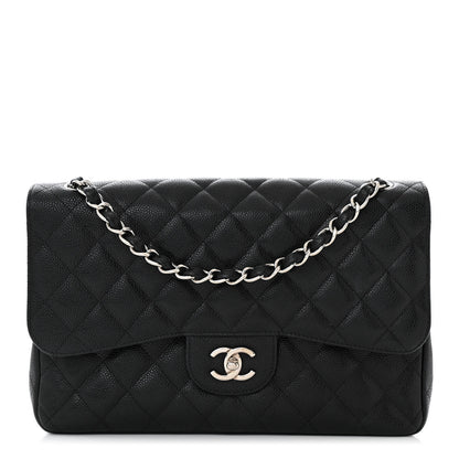 Chanel Caviar Quilted Jumbo Double Flap Black 1 of 11