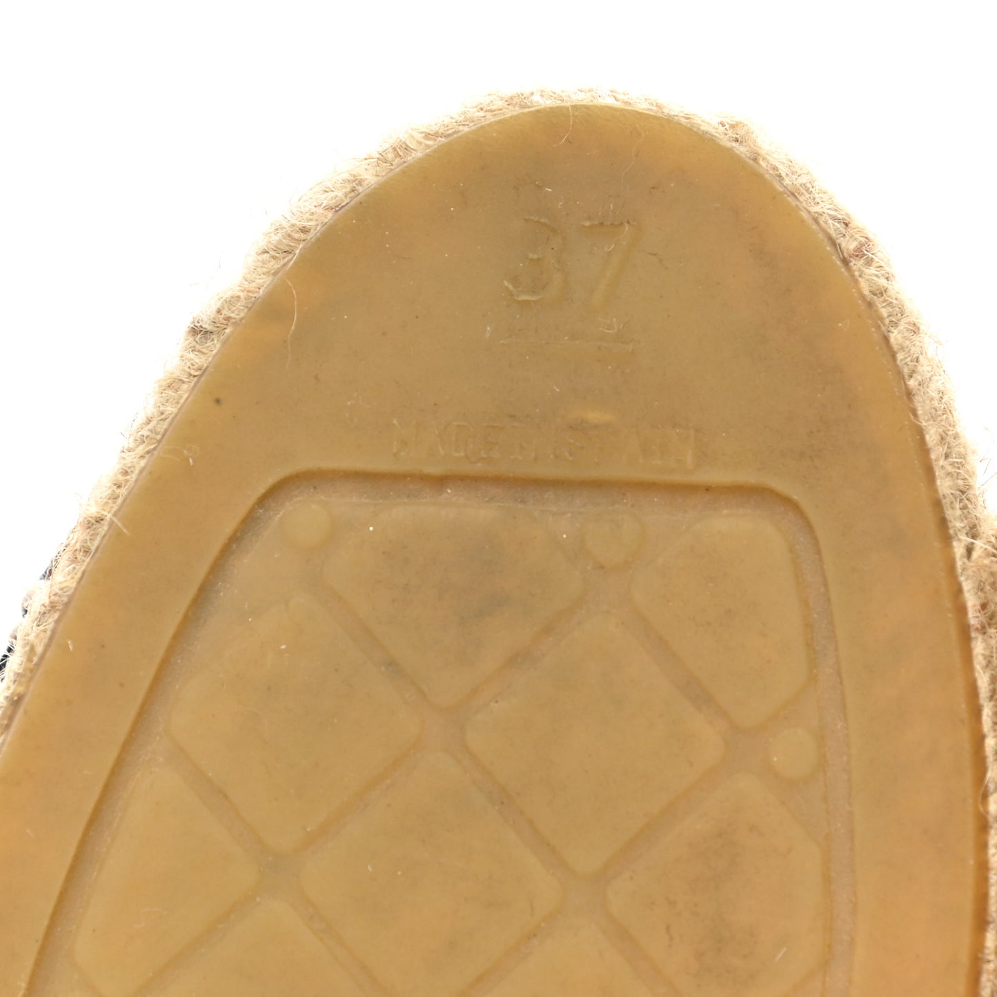 Lambskin CC Espadrilles 37 Black