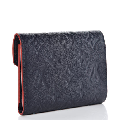 Louis Vuitton Empreinte Victorine Wallet Marine Rouge 3 of 9