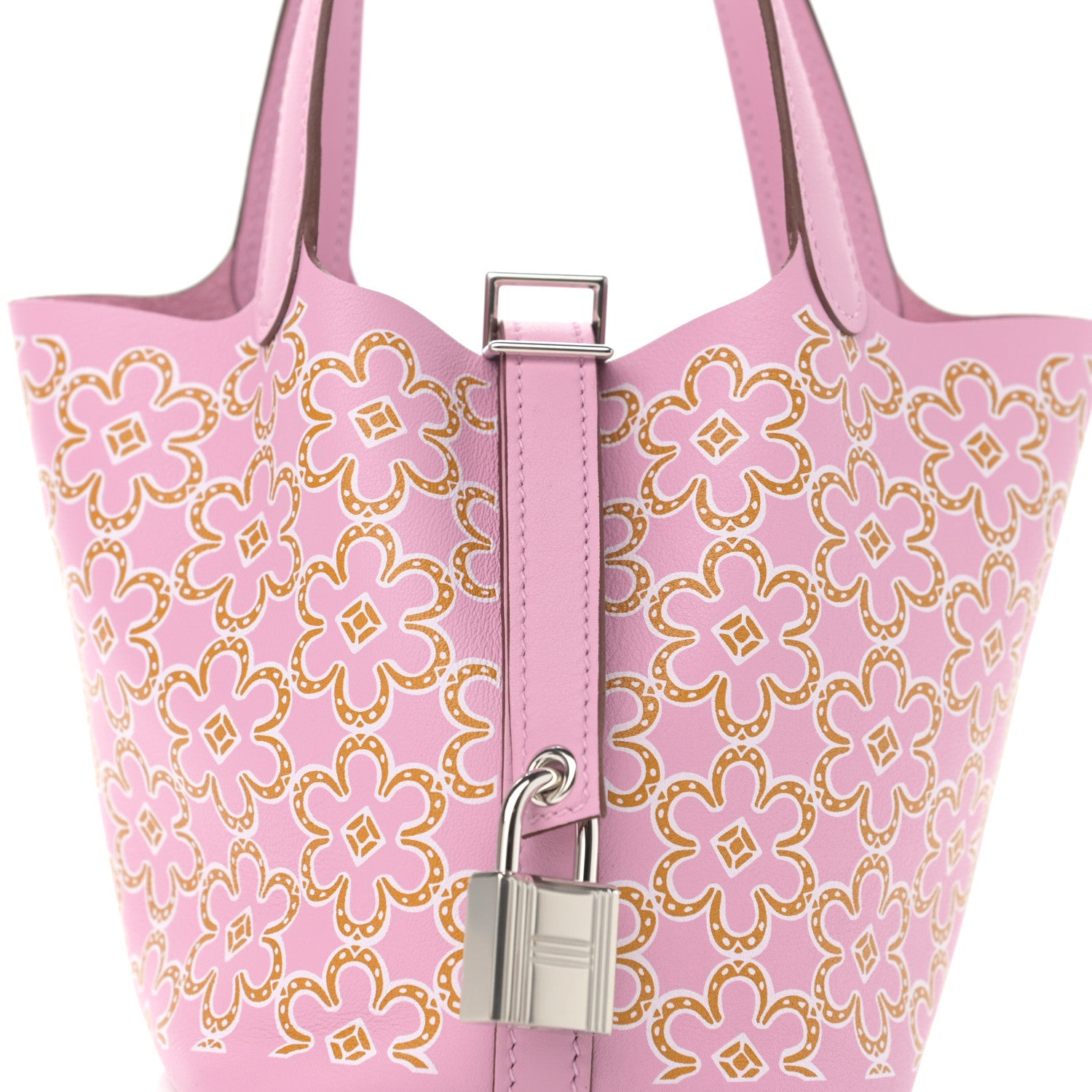 Hermes Swift Micro Lucky Daisy Picotin Lock Mauve Sylvestre 7 of 8