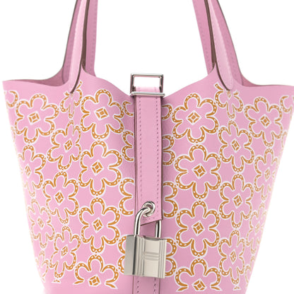 Hermes Swift Micro Lucky Daisy Picotin Lock Mauve Sylvestre 7 of 8