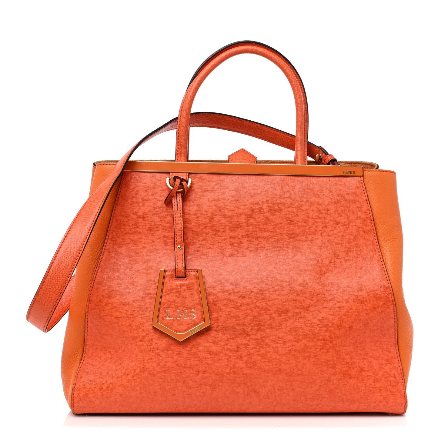 Vitello Elite Regular 2Jours Tote Arancio