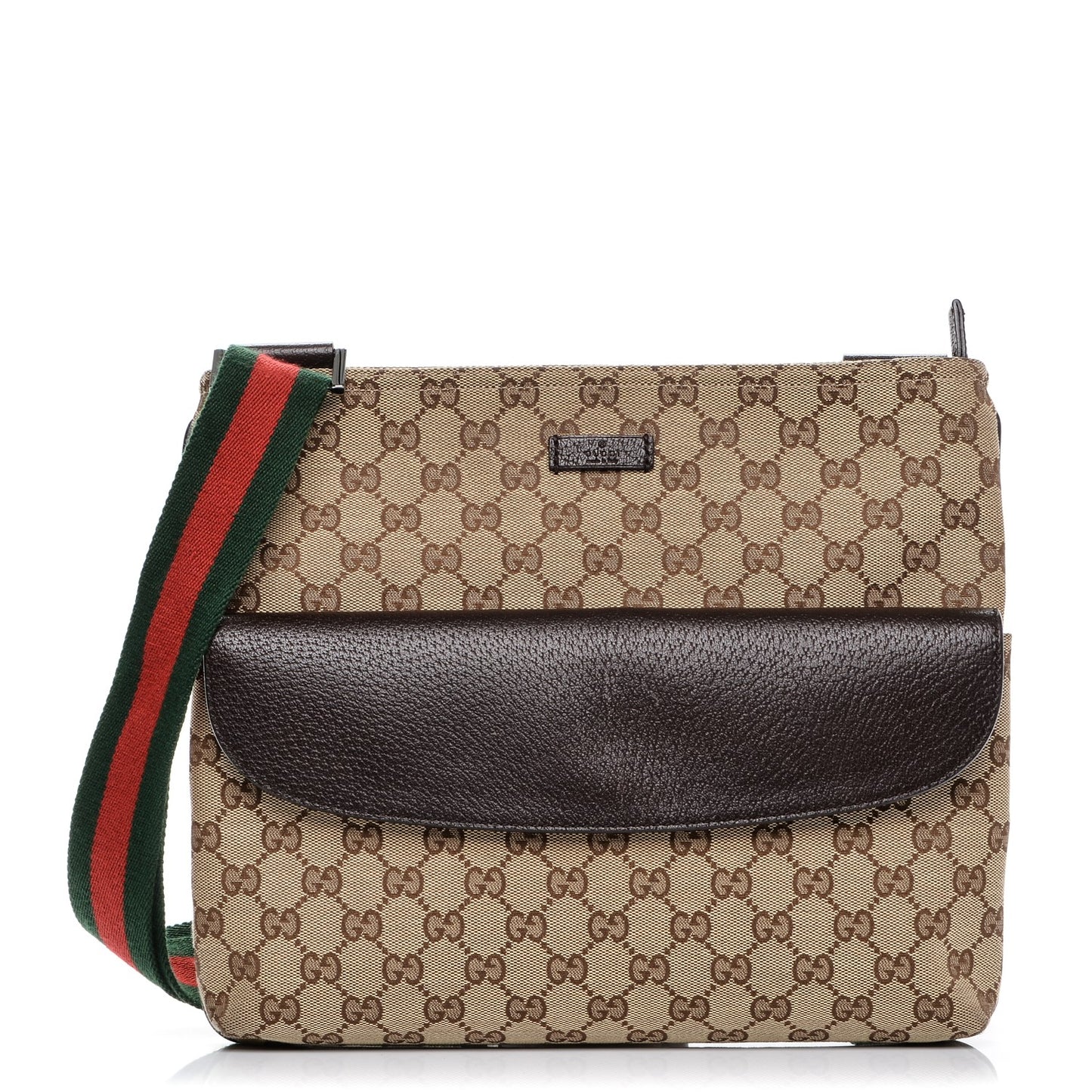 Monogram Signature Web Small Messenger Brown