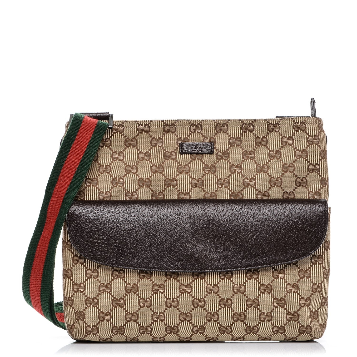 Gucci Monogram Signature Web Small Messenger Brown 1 of 8