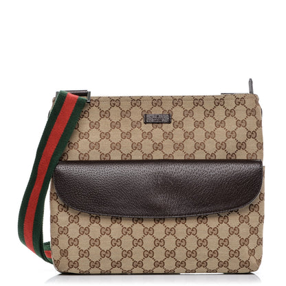 Gucci Monogram Signature Web Small Messenger Brown 1 of 8