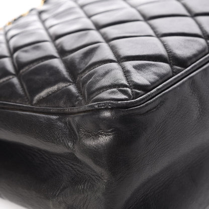 Chanel Lambskin Quilted Shopper Tote Black 12 of 16