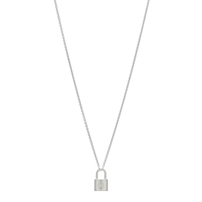 Louis Vuitton Sterling Silver Lockit Necklace 2 of 4