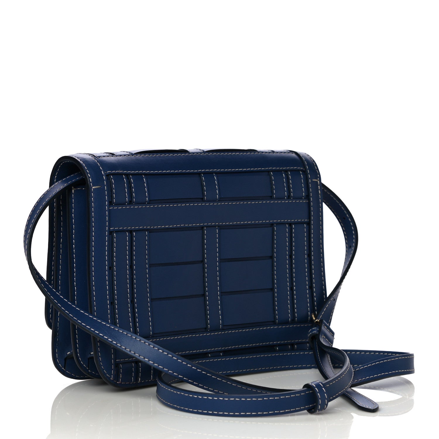 Burberry Calfskin Small TB Bag Ink Navy 3 of 10
