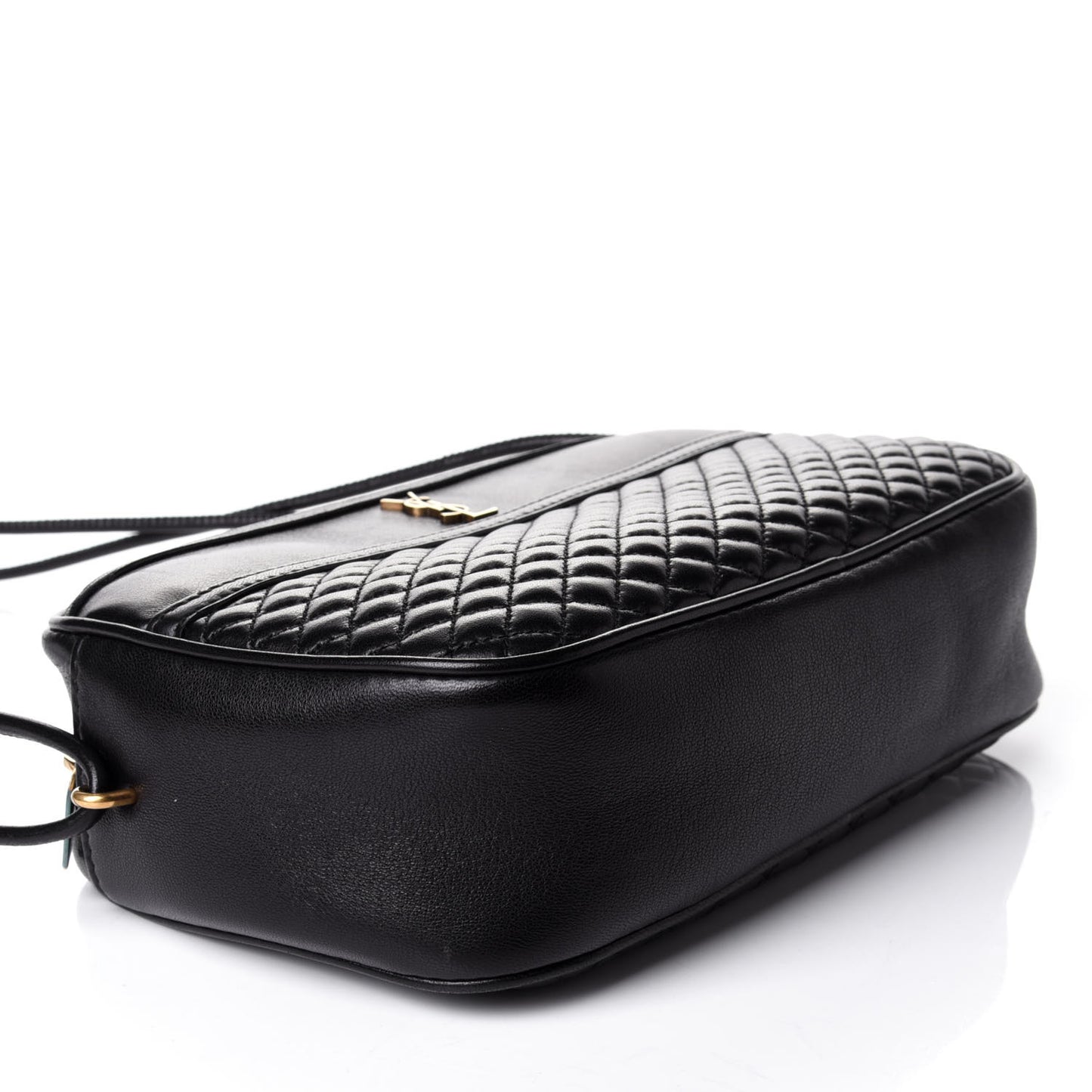 Lambskin Quilted Victoire Camera Bag Black