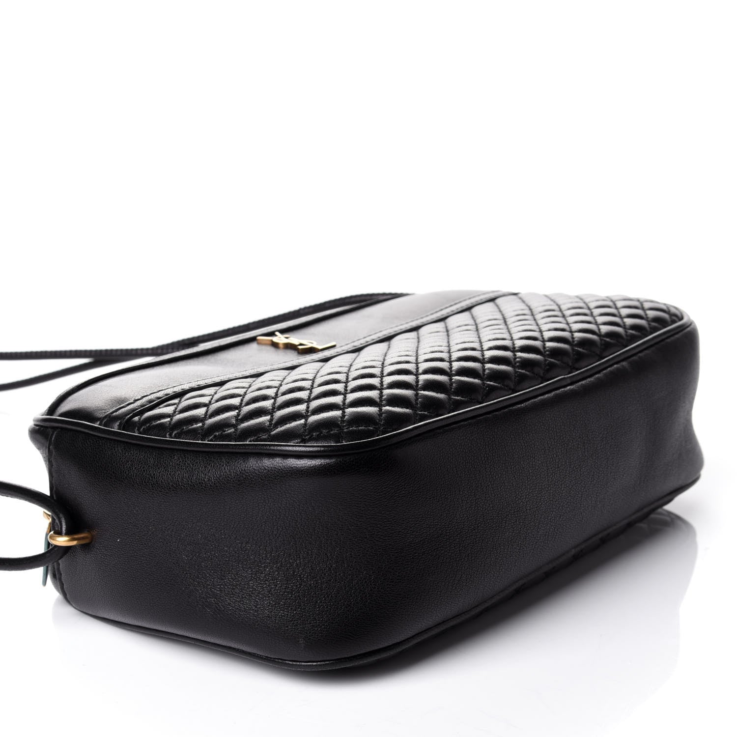 Saint Laurent Lambskin Quilted Victoire Camera Bag Black 3 of 4