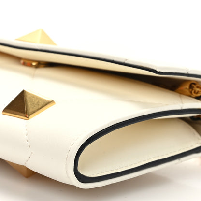 Valentino Garavani Nappa Roman Stud Wallet On Chain Ivory 7 of 7