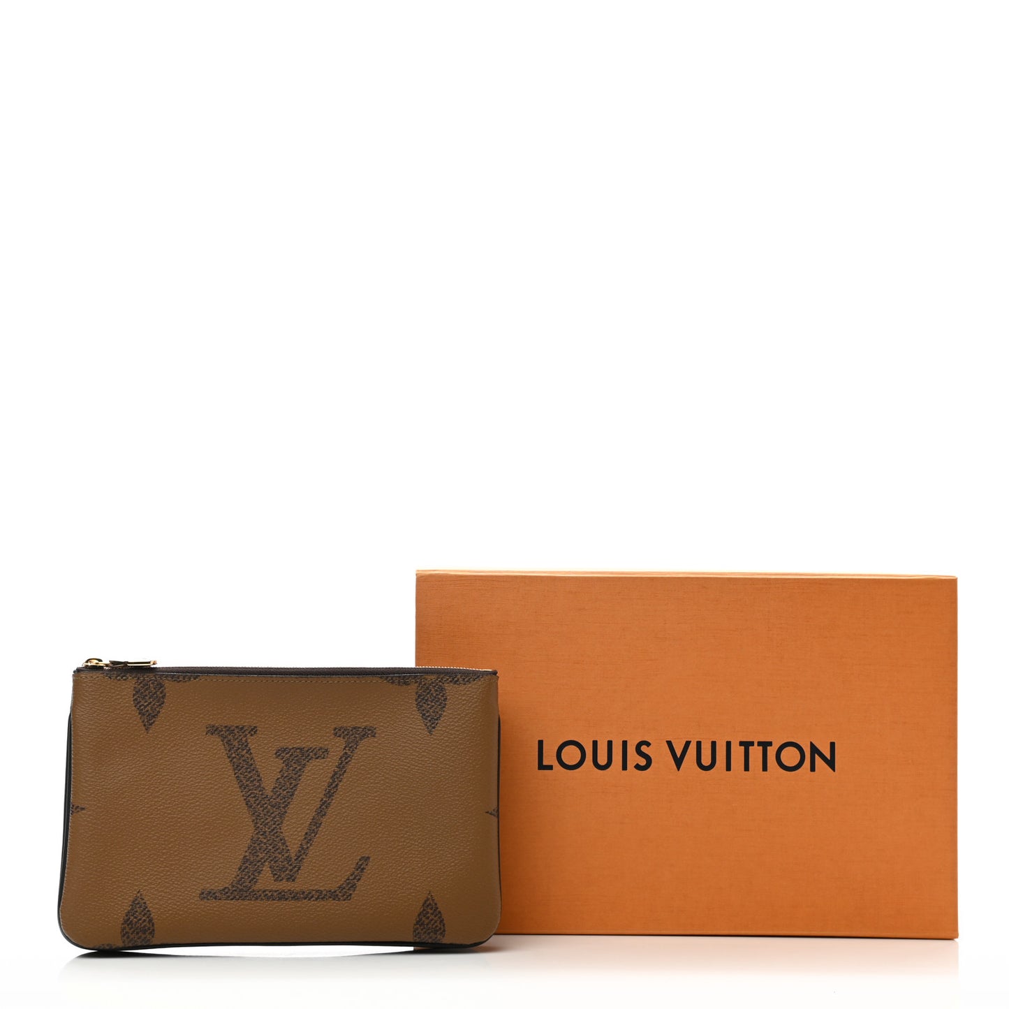 Reverse Monogram Giant Double Zip Pochette