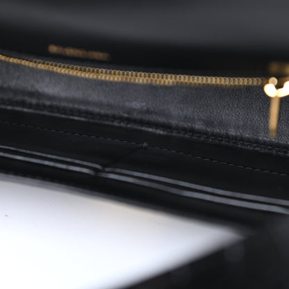 Balenciaga Shiny Calfskin Crocodile Embossed Ghost Sling Bag Black 11 of 12