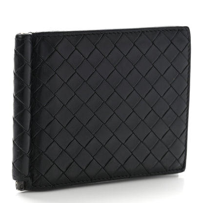 Bottega Veneta Nappa Intrecciato Bi-Fold Money Clip Wallet Black 3 of 10
