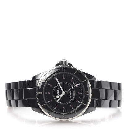 Chanel Stainless Steel Ceramic Ruby 38mm J12 Automatic Watch Black 3 of 6