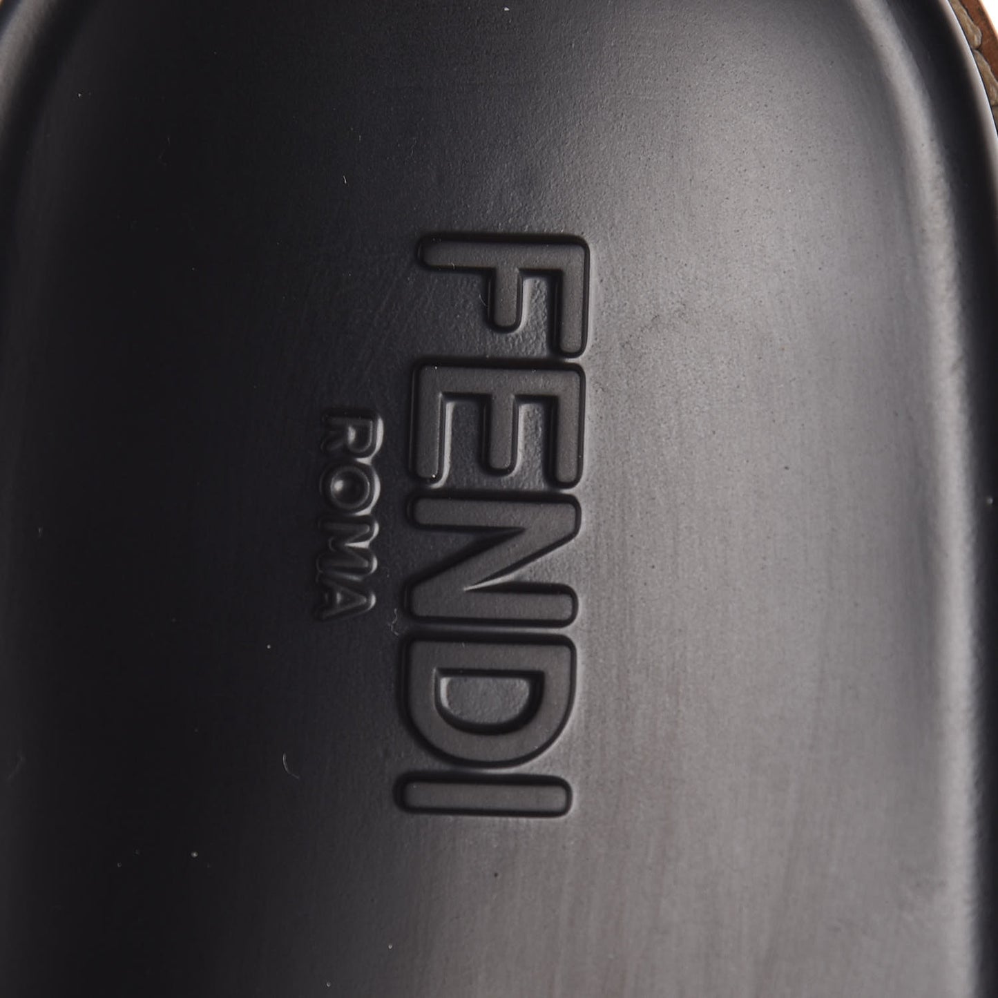 Rubber Raised Logo Slide Sandals 10 Black