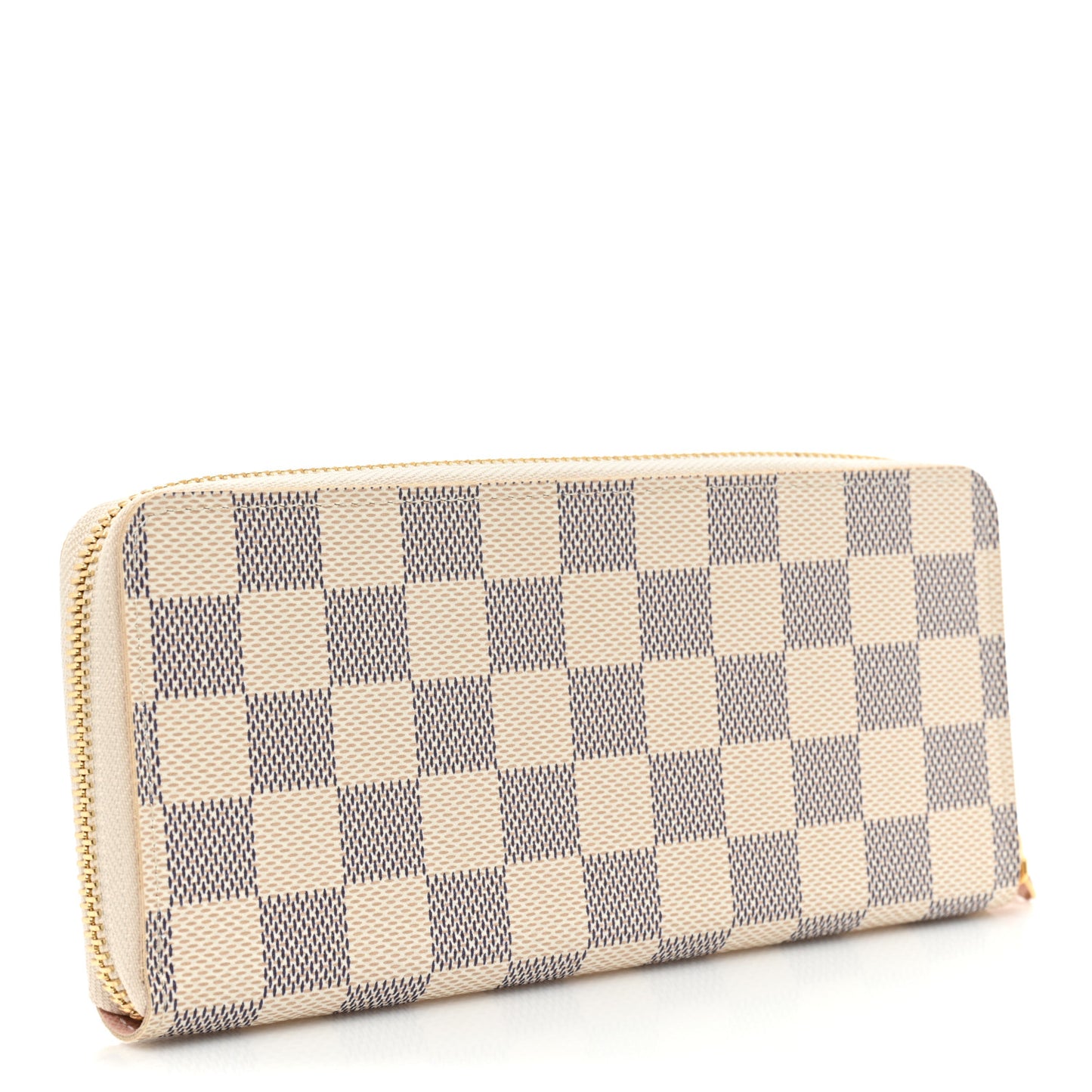 Damier Azur Clemence Wallet Rose Ballerine
